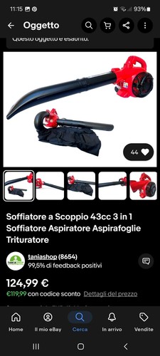 Soffiatore scoppio 43cc in - soffiatore,