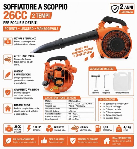 Soffiatore scoppio motore - a,